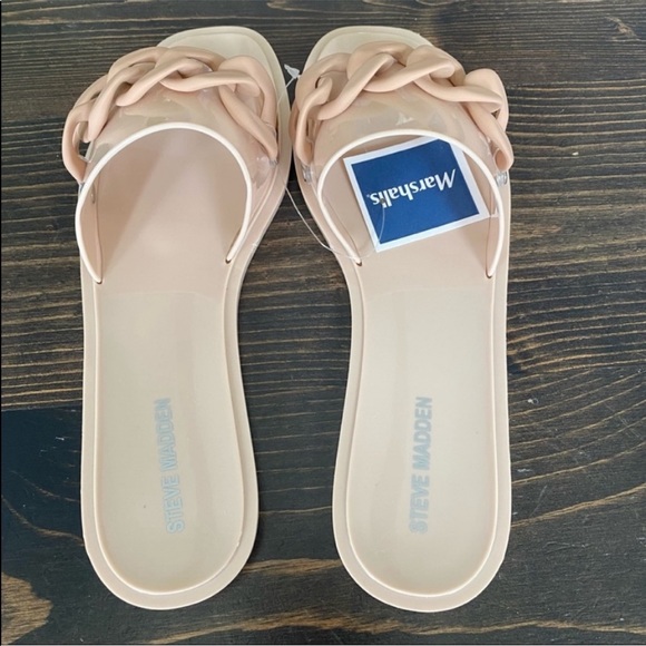NEW Steve Madden Blush Pink Slide Sandals size 8 - Picture 5 of 8